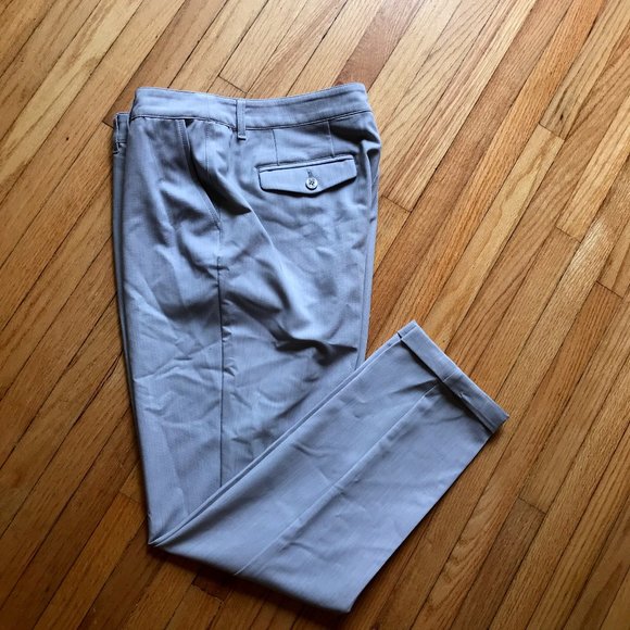 Silky light grey trousers - Olsen, sz 12 - Picture 1 of 6